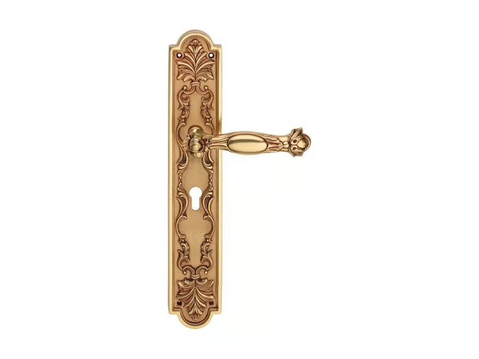 QUEEN - Baroque metal door handle on back plate _ LINEA CALI'